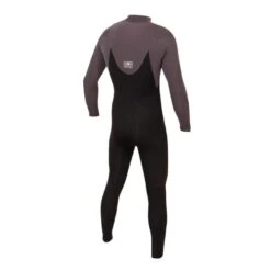 Ocean And Earth Free-Flex 4/3mm Chest Zip Wetsuit - Charcoal -Cheap Surfboards Store mens freeflex chest zip steamer charcoal back 768x768 1