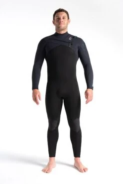 C Skins ReWired 4/3mm Chest Zip Wetsuit 2023 - Anthracite/Black