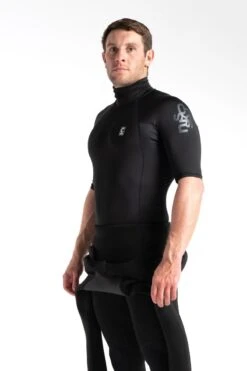 C Skins X Mens Short Sleeve Rash Vest - Black -Cheap Surfboards Store mens uvskins rashx ss black side