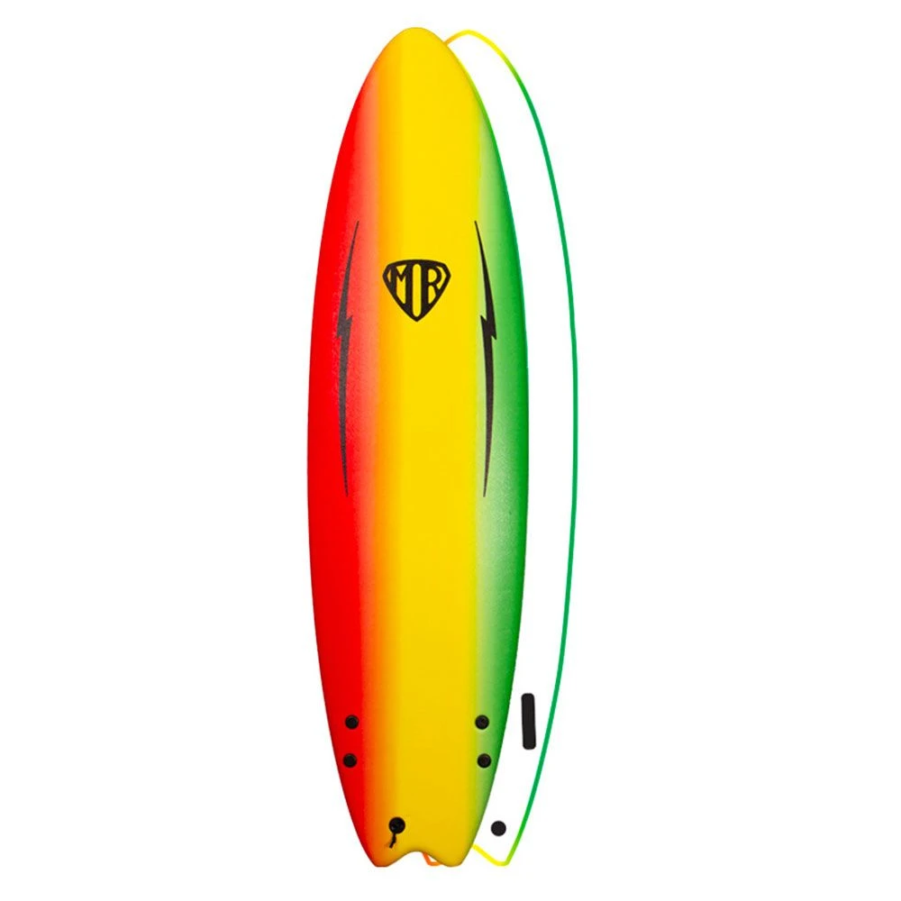 Ocean & Earth 6ft 6 MR Ezi Rider Foam Surfboard - Rasta 3 Ocean & Earth 6ft 6 MR Ezi Rider Foam Surfboard - Rasta