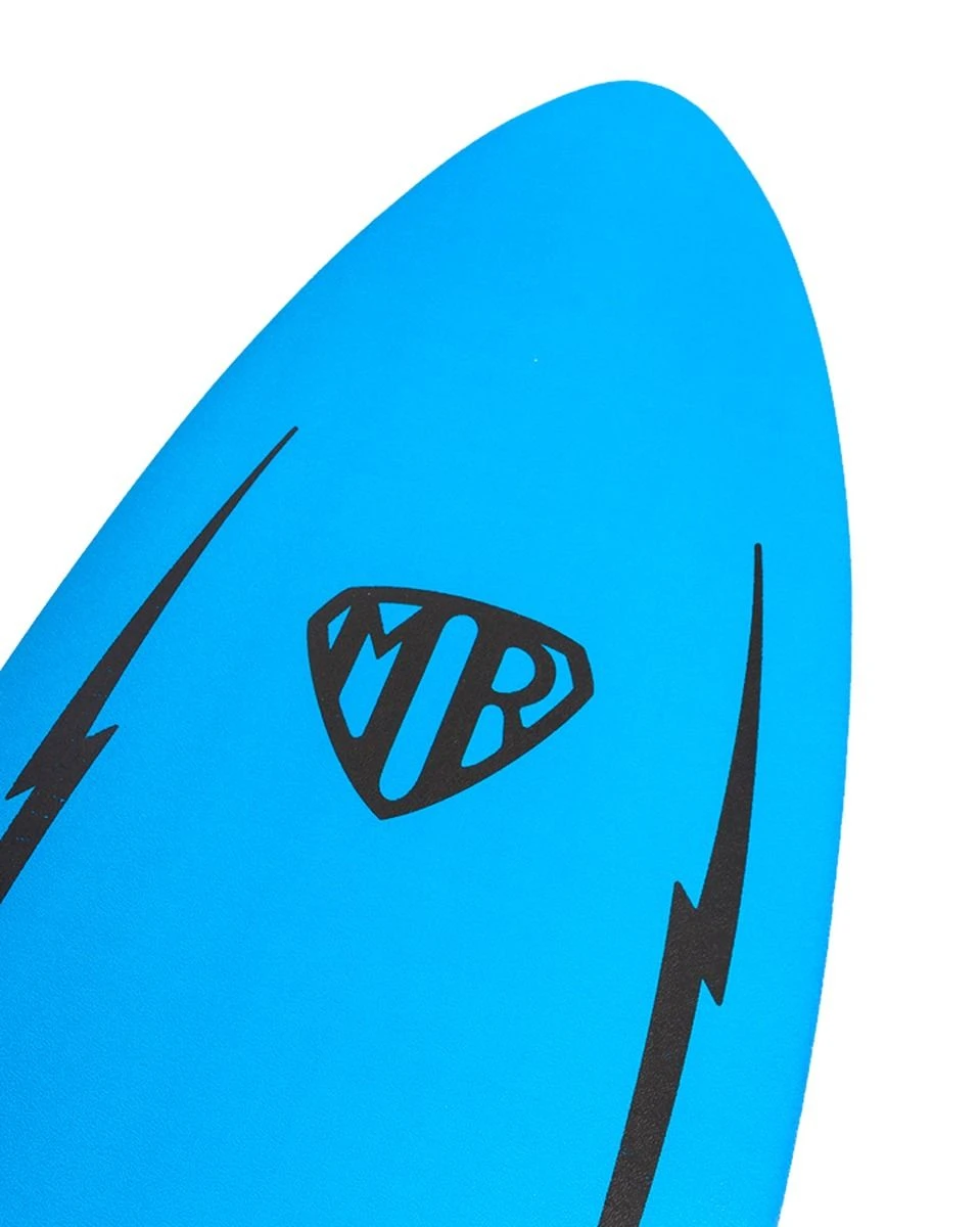 Ocean & Earth 6ft 6 Mr Ezi Rider Twin Fin Foam Surfboard - Blue 6 Ocean & Earth 6ft 6 Mr Ezi Rider Twin Fin Foam Surfboard - Blue - Image 4