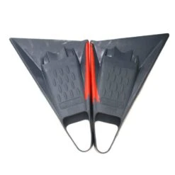 Mike Stewart Viper Delta Bodyboarding Fins - Grey/Red