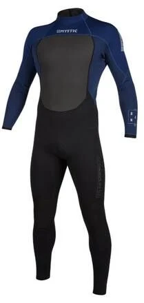 Mystic Brand 3/2mm Mens Back Zip Summer Wetsuit - Navy