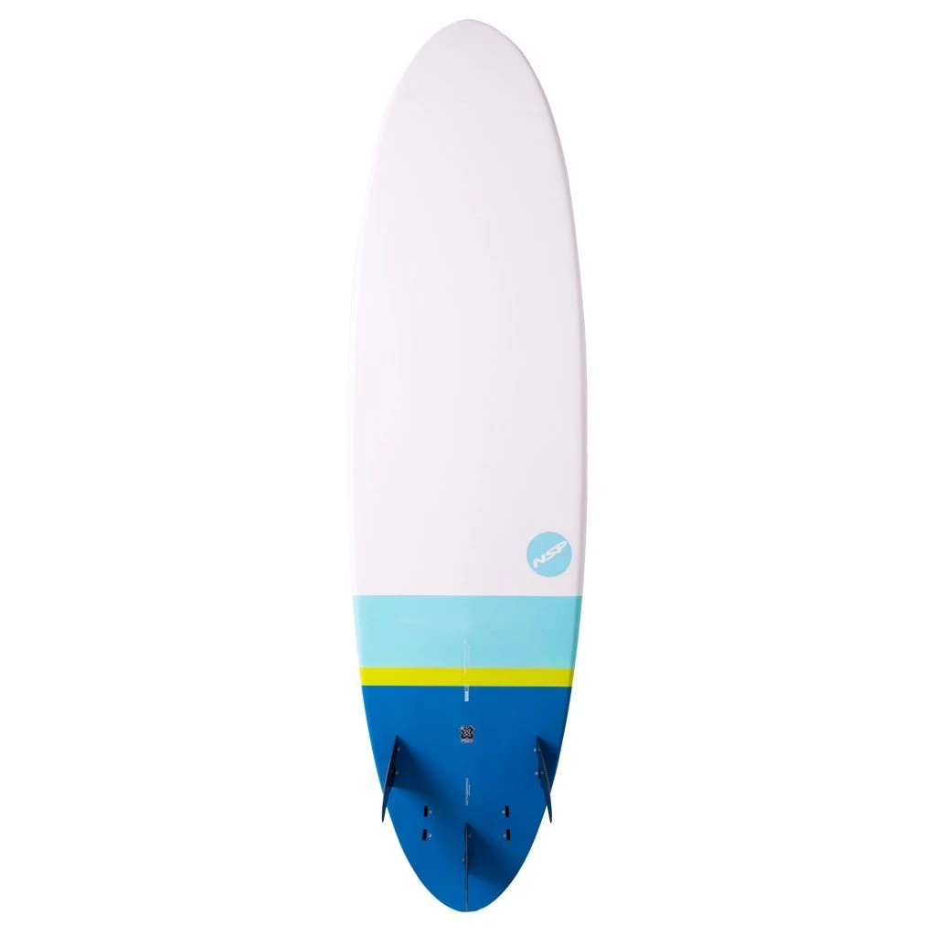 NSP Elements 7ft 2' HDT Funboard Surfboard - Tail Dip Blue 4 NSP Elements 7ft 2' HDT Funboard Surfboard - Tail Dip Blue - Image 2