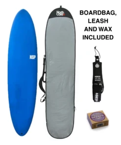 NSP Protech 7'6" Surfboard Package Deal - Blue Tint