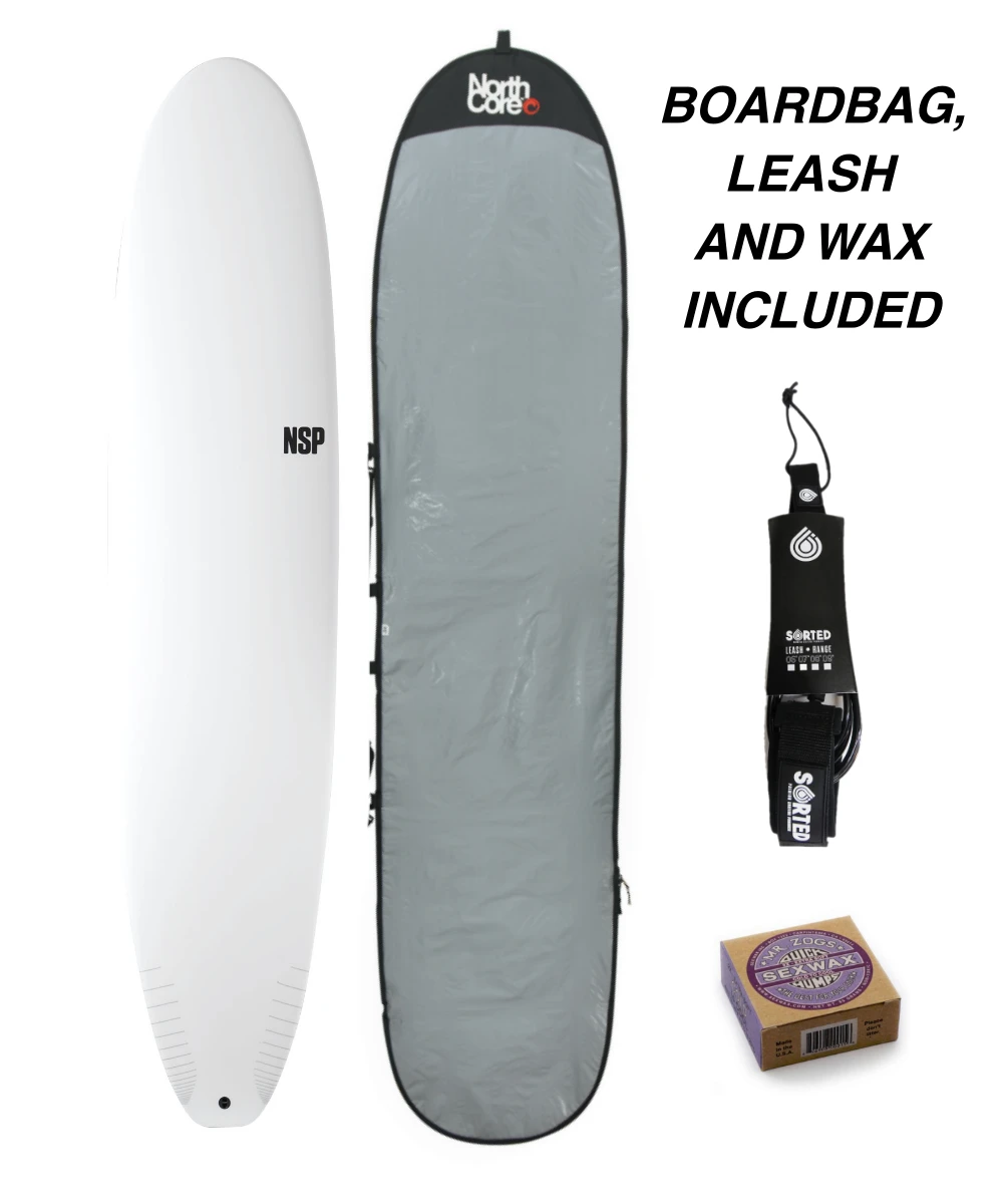 NSP Protech 8'0" Longboard Package Deal - White Tint 3 NSP Protech 8'0" Longboard Package Deal - White Tint