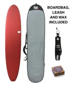 NSP Protech 8'0" Longboard Package Deal - Red Tint