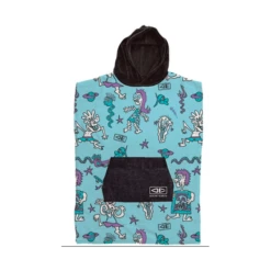 Ocean And Earth Youth Irvine Hooded Poncho - Blue