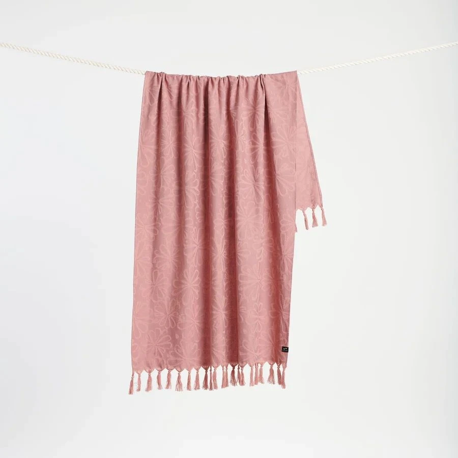 Slowtide Gia Turkish Towel - Mauve 5 Slowtide Gia Turkish Towel - Mauve - Image 3