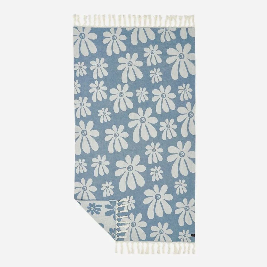 Slowtide Iggy Turkish Towel - Sky Blue 3 Slowtide Iggy Turkish Towel - Sky Blue