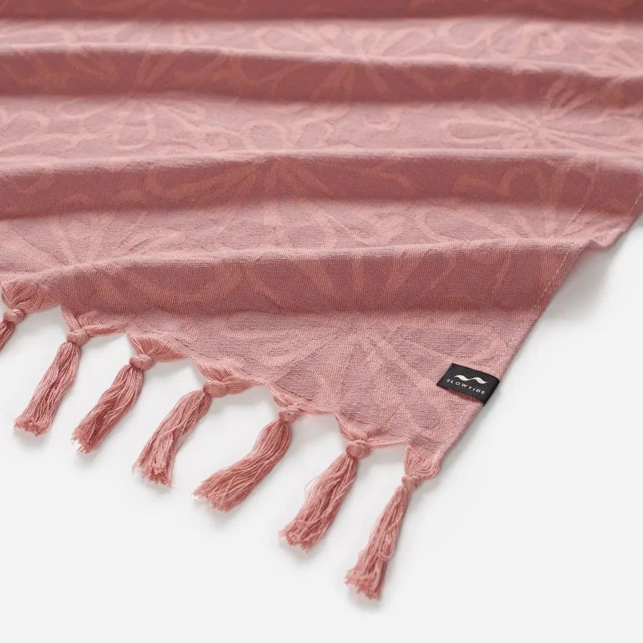 Slowtide Gia Turkish Towel - Mauve 4 Slowtide Gia Turkish Towel - Mauve - Image 2