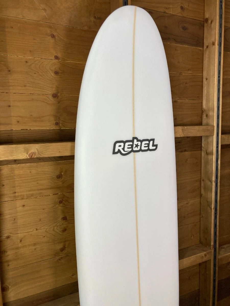 Rebel Mini Mal PU Surfboard - White 8 Rebel Mini Mal PU Surfboard - White - Image 6
