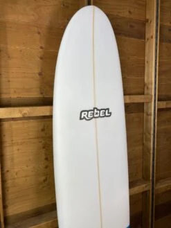 Rebel Mini Mal PU Surfboard - White/Blue Tail Dip -Cheap Surfboards Store photo apr 20 12 29 54