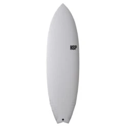 NSP 6ft Protech Fish Surfboard - White Tint