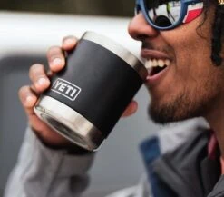 Yeti Rambler 10oz Lowball With MagSlider Lid - Black -Cheap Surfboards Store r10 lowball drinkware product overview image lifestyle 1x 1