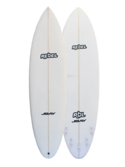 Rebel Bean PU Surfboard - White -Cheap Surfboards Store rebel bean white