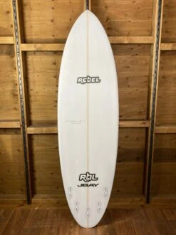 Rebel Bean PU Surfboard - White -Cheap Surfboards Store rebel bean white bottom