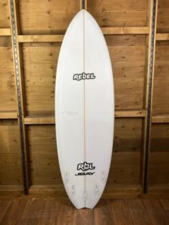Rebel Hybrid Shortboard PU Surfboard - White -Cheap Surfboards Store rebel hybrid white back