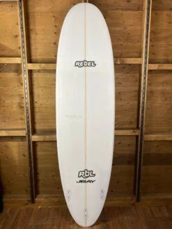 Rebel Mini Mal PU Surfboard - White 12 Rebel Mini Mal PU Surfboard - White -Cheap Surfboards Store rebel mini mal white bottom
