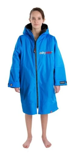 Dryrobe Advance Kids Long Sleeve - Age 10-13 - Blue/Black