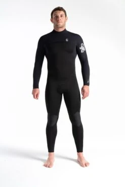 C Skins Session 5/4/3mm Back Zip Mens Wetsuit 2023- Black Diamond