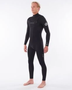 Rip Curl Dawn Patrol Performance 3/2mm Chest Zip Wetsuit - Black
