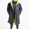 Robie Robe Dry-Series Recycled Long Sleeve Changing Robe - Black/Lime -Cheap Surfboards Store rrds mensmedium bk bks li front1 copy