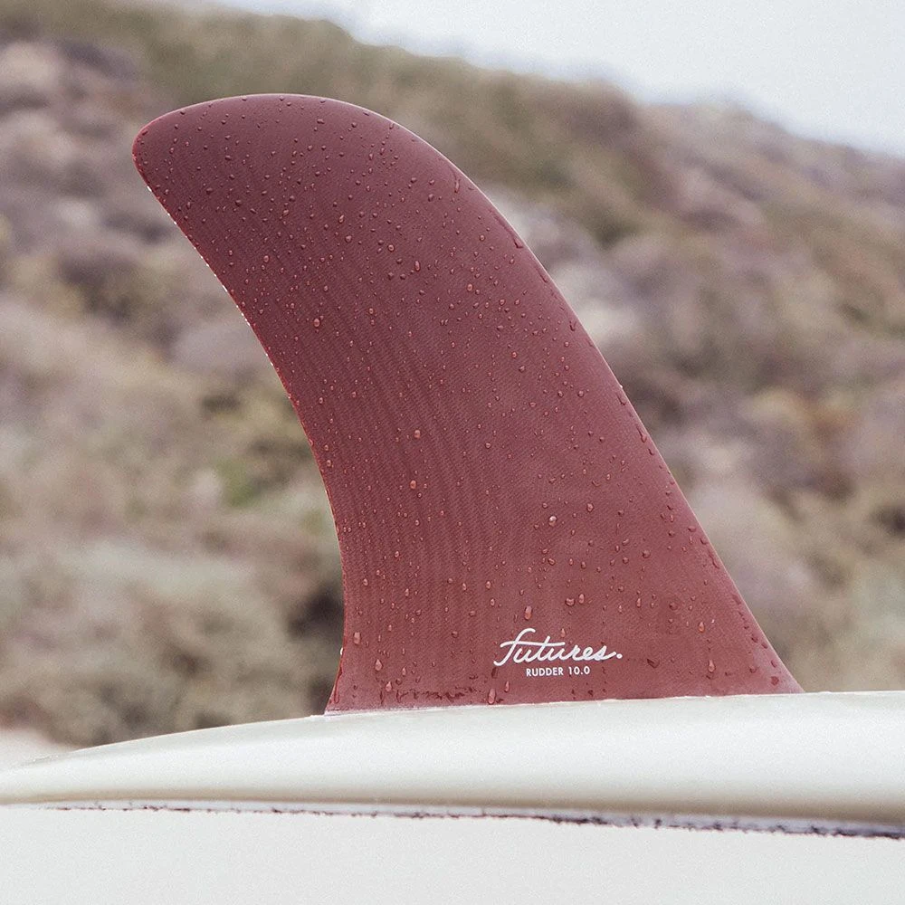 Futures Rudder 10" Single Fin - Burgundy 4 Futures Rudder 10" Single Fin - Burgundy - Image 2
