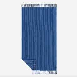 Slowtide Koko Cotton Velour Towel - Navy