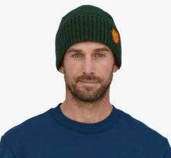 Patagonia Brodeo Beanie - Clean Climb Patch/Pinyon Green