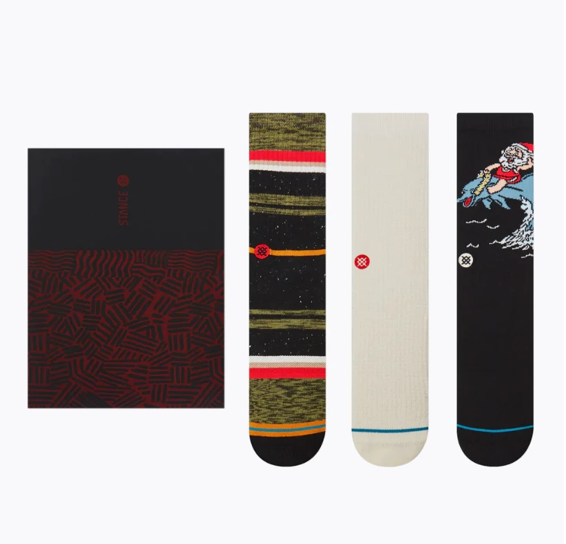 Stance Holidaze Crew 3 Pack Socks - Multi 3 Stance Holidaze Crew 3 Pack Socks - Multi