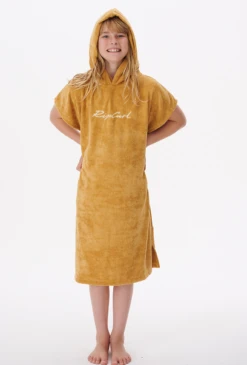 Rip Curl Script Junior Hooded Towel - Honey