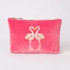 Elizabeth Scarlett Flamingo Mini Pouch - Blush Pink