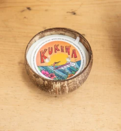 Kukena Light Offshore Coconut Bowl Candle - Brown