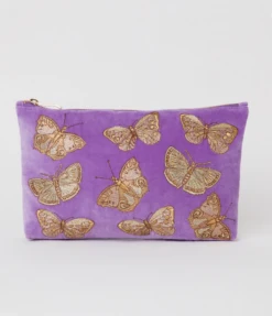 Elizabeth Scarlett Butterfly Everyday Pouch - Violet