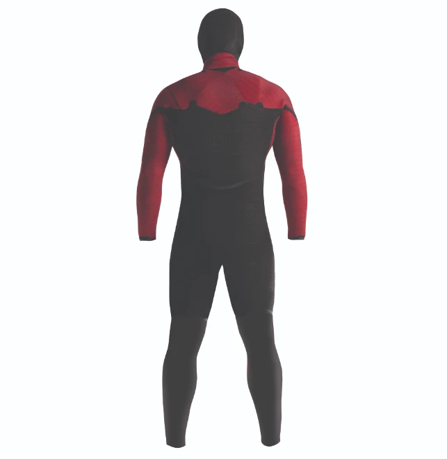 C Skins Wired+ 6/5mm Mens LQS Hooded Wetsuit 2023 - Black X/Crimson 6 C Skins Wired+ 6/5mm Mens LQS Hooded Wetsuit 2023 - Black X/Crimson - Image 4