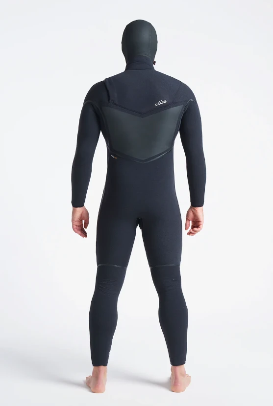 C Skins Wired+ 6/5mm Mens LQS Hooded Wetsuit 2023 - Black X/Crimson 4 C Skins Wired+ 6/5mm Mens LQS Hooded Wetsuit 2023 - Black X/Crimson - Image 2