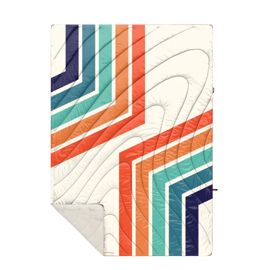 Rumpl Sherpa Puffy Blanket - Retro Sunset 3 Rumpl Sherpa Puffy Blanket - Retro Sunset