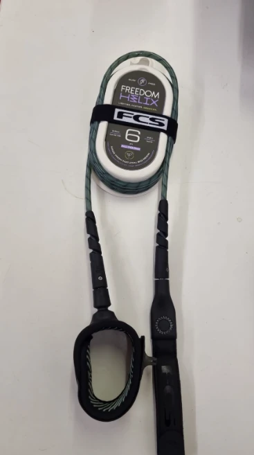 FCS Freedom Helix 6'0" All Round Leash - Warm Grey 3 FCS Freedom Helix 6'0" All Round Leash - Warm Grey