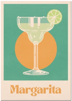 Cai And Jo Margarita A4 Print - Multi