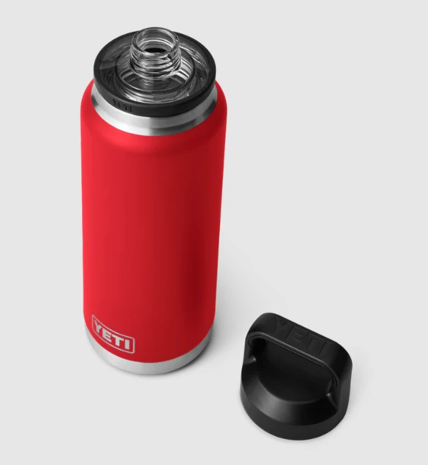Yeti Rambler 36oz Bottle With Chug Cap - Rescue Red 5 Yeti Rambler 36oz Bottle With Chug Cap - Rescue Red - Image 3