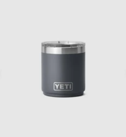 Yeti Rambler 10oz Stackable Lowball With Mugslider - Charcoal