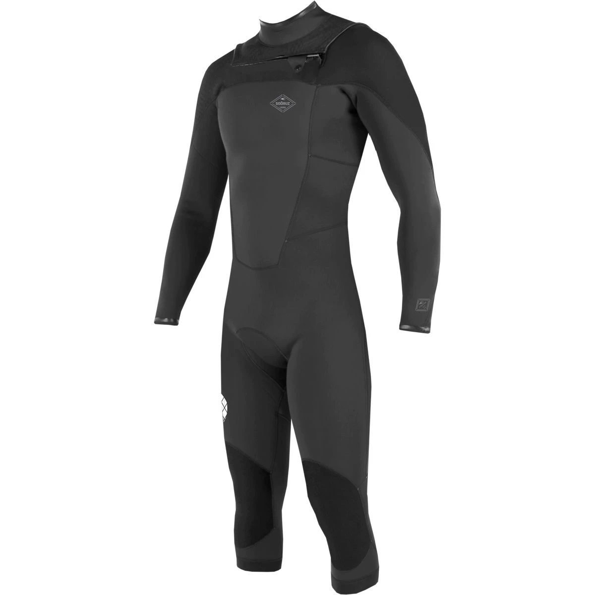 Sooruz Fighter Semidry 3/2mm Mens Chest Zip Long Sleeve Cut Wetsuit 2023 - Black 3 Sooruz Fighter Semidry 3/2mm Mens Chest Zip Long Sleeve Cut Wetsuit 2023 - Black