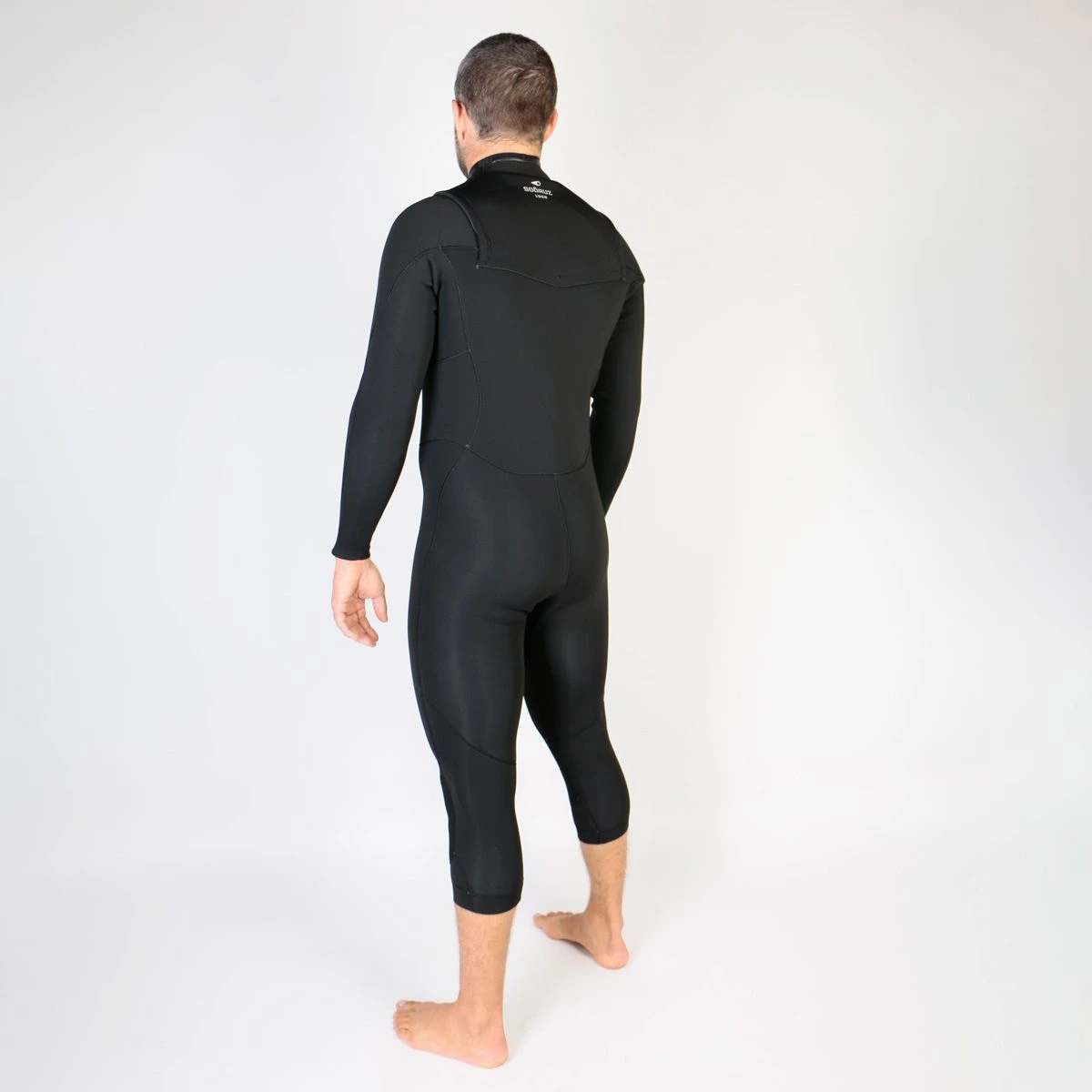 Sooruz Fighter Semidry 3/2mm Mens Chest Zip Long Sleeve Cut Wetsuit 2023 - Black 6 Sooruz Fighter Semidry 3/2mm Mens Chest Zip Long Sleeve Cut Wetsuit 2023 - Black - Image 4