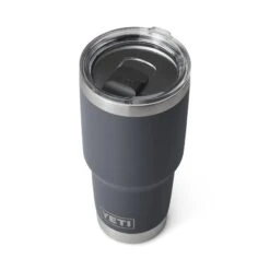 Yeti Rambler 30oz Tumbler With MagSlider Lid - Charcoal -Cheap Surfboards Store site studio drinkware rambler 30oz tumbler charcoal 3qtr