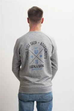 Sorted Surf Shop Arch Unisex Sweater - Grey -Cheap Surfboards Store sorted arc sweater grey2