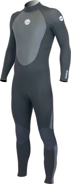 Alder Stealth 5/4mm Back Zip Winter Wetsuit 2023 - Black