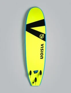 Vision XPS TakeOff 6ft 6 Foam Surfboard - Cyan 10 Vision XPS TakeOff 6ft 6 Foam Surfboard - Cyan -Cheap Surfboards Store takeoff70 cyan flashgreen slick finsin
