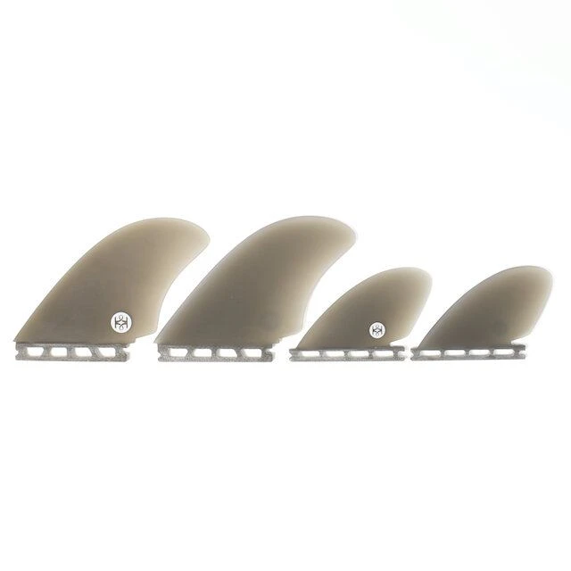 Koalition Keel Quad Modern Single Tab Fins - Smoke 3 Koalition Keel Quad Modern Single Tab Fins - Smoke