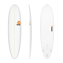 Torq MOD V+ 7ft 8 Funboard Surfboard - White Pinline